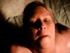 BBW Blonde Cumshot Old and Young POV 